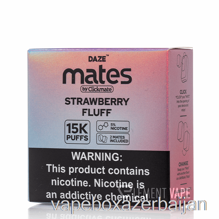 Vape Smoke 7 Daze Mate Pods Strawberry Fluff